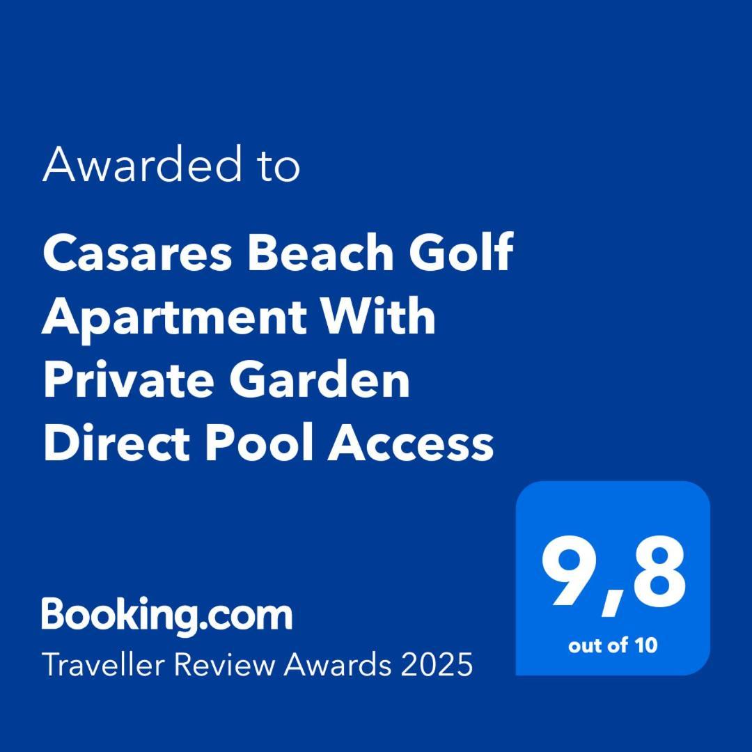 Casares Beach Golf Apartment With Private Garden Direct Pool Access Kültér fotó